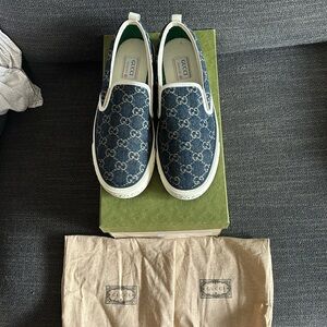 Gucci Denim men tennis sneakers (Authentic)